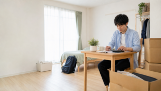 一人暮らしの初期費用 予算を確認するイメージ