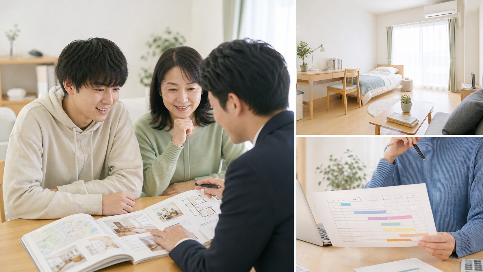 大学生の部屋探しはいつから？合格前予約と繁忙期の立ち回り 大学生の部屋探しは入試方式別に開始時期を決める 解説イメージ