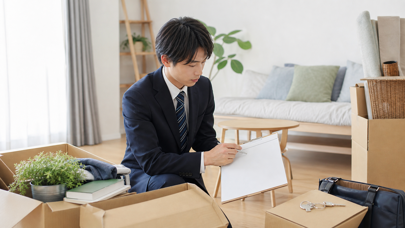新社会人の部屋探し完全スケジュール｜内定後〜入社までの動き方 新社会人の部屋探しスケジュール早見表 解説イメージ