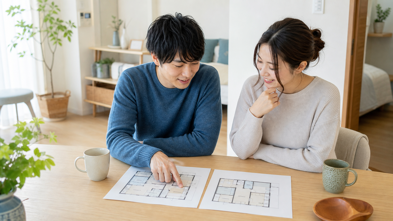 同棲は1LDKと2DKどっち？ケンカしない間取りの選び方 1LDKと2DKの違いを比較表で整理する 解説イメージ