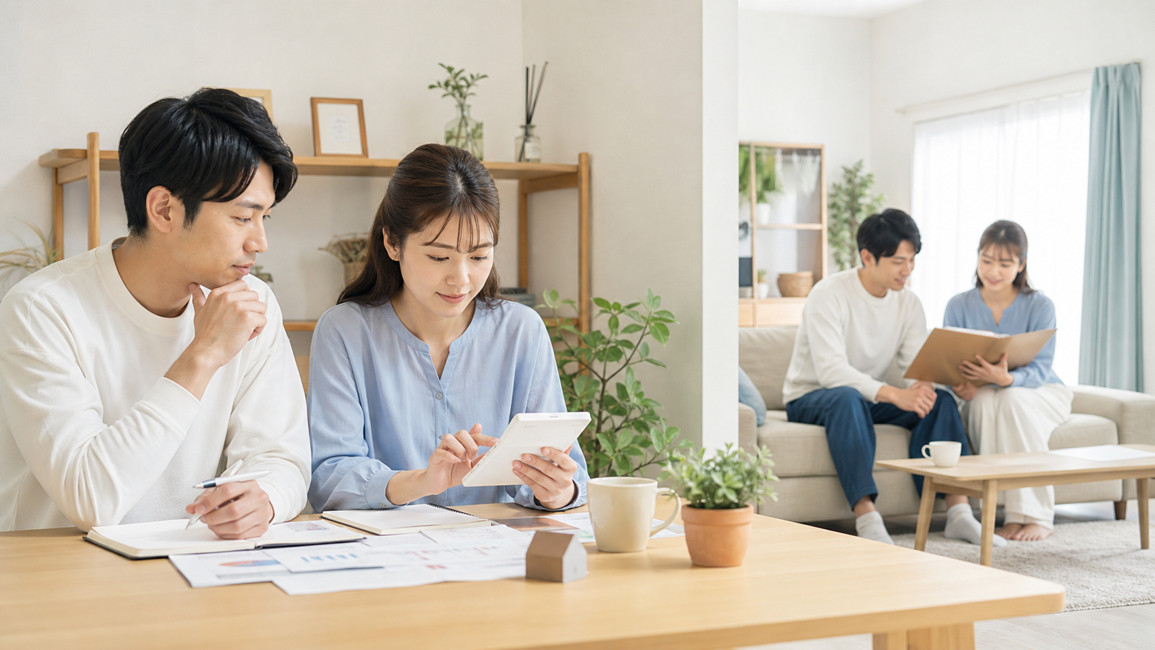 二人暮らしの生活費は月いくら？家賃込みのリアルな内訳 二人暮らしの生活費の内訳表 解説イメージ