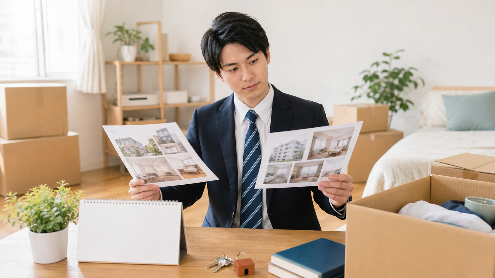 新社会人の部屋探し完全スケジュール｜内定後〜入社までの動き方 内定後〜12月：勤務地の確認と予算決め 解説イメージ