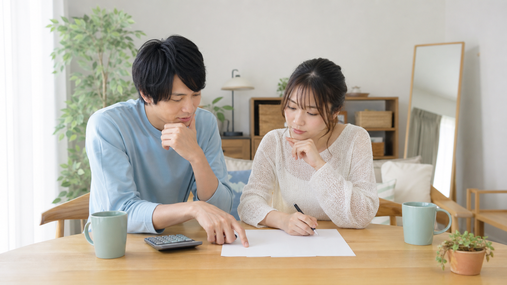 同棲の初期費用はいくら？折半の決め方と揉めない分担ルール 初期費用の内訳表（家賃10万円のケース） 解説イメージ