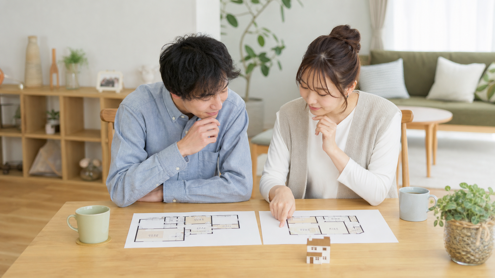 同棲は1LDKと2DKどっち？ケンカしない間取りの選び方 1LDKが向くカップルのケース 解説イメージ